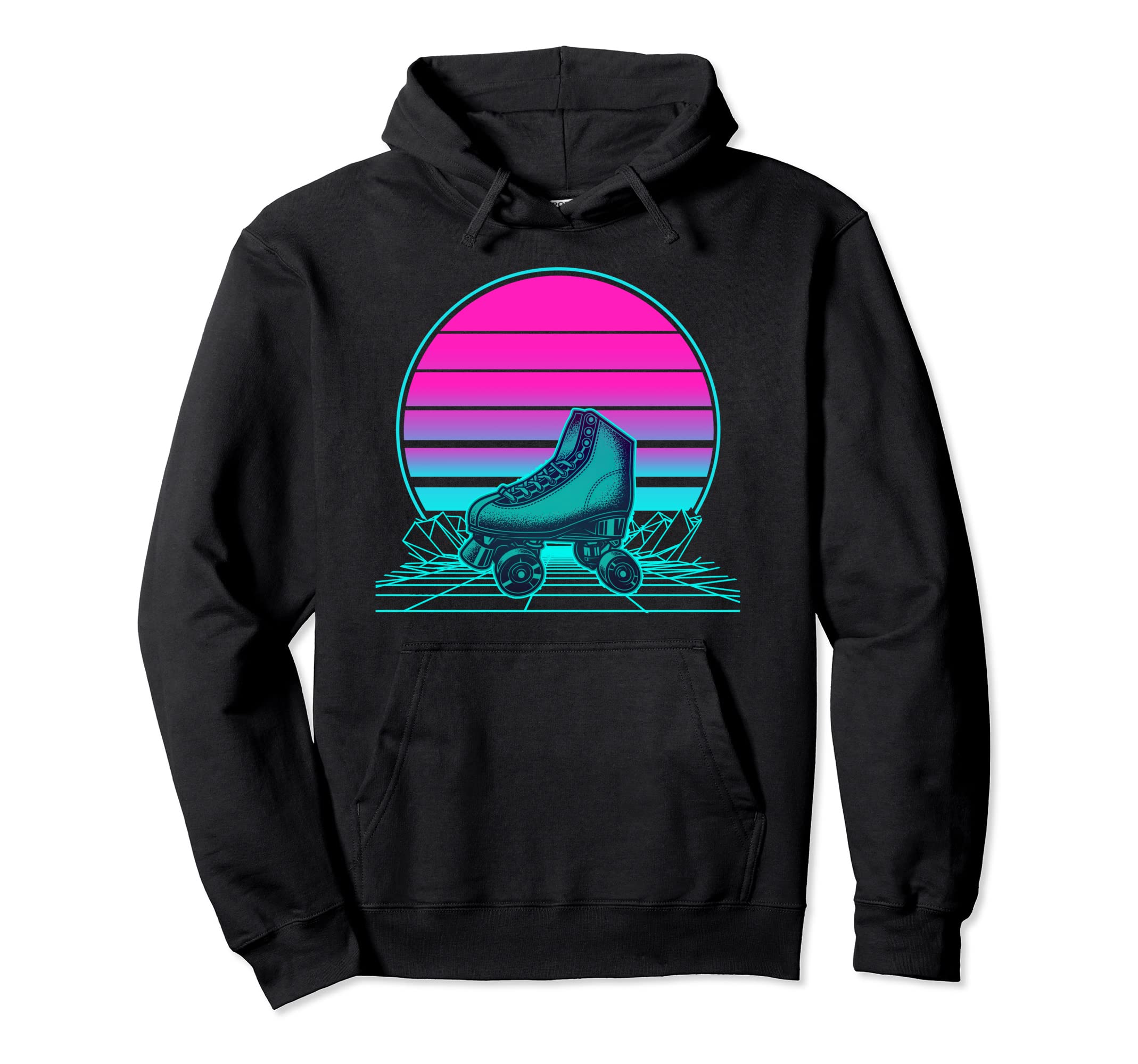 Sunset Roller Skate Hoodie - Unique Graphic Men Women - T-Shirt, Sweatshirt, Hoodie