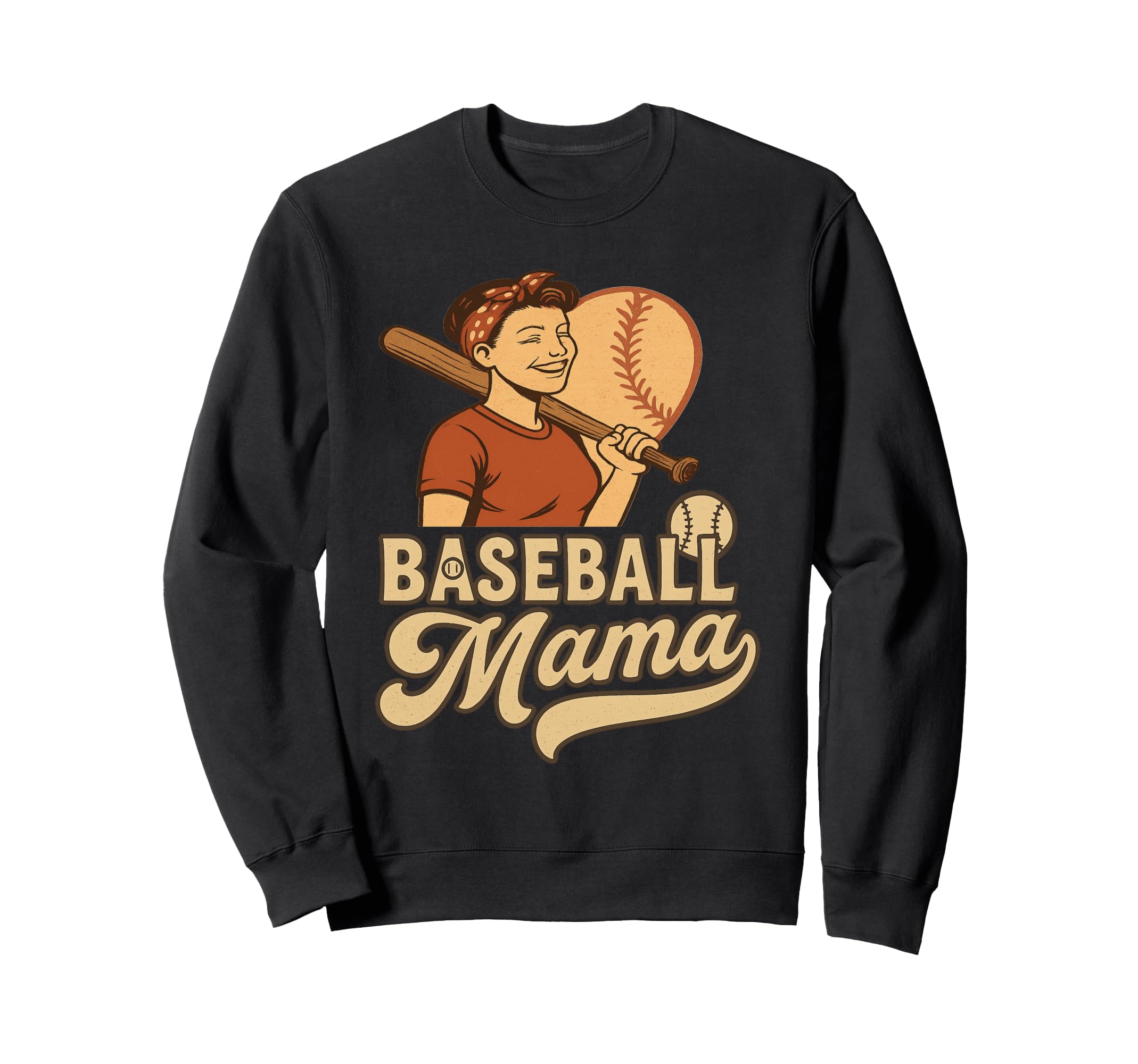 Baseball Mama Baseball Mom Sweatshirt - Streetwear Style Unisex - T-Shirt, Sweatshirt, Hoodie
