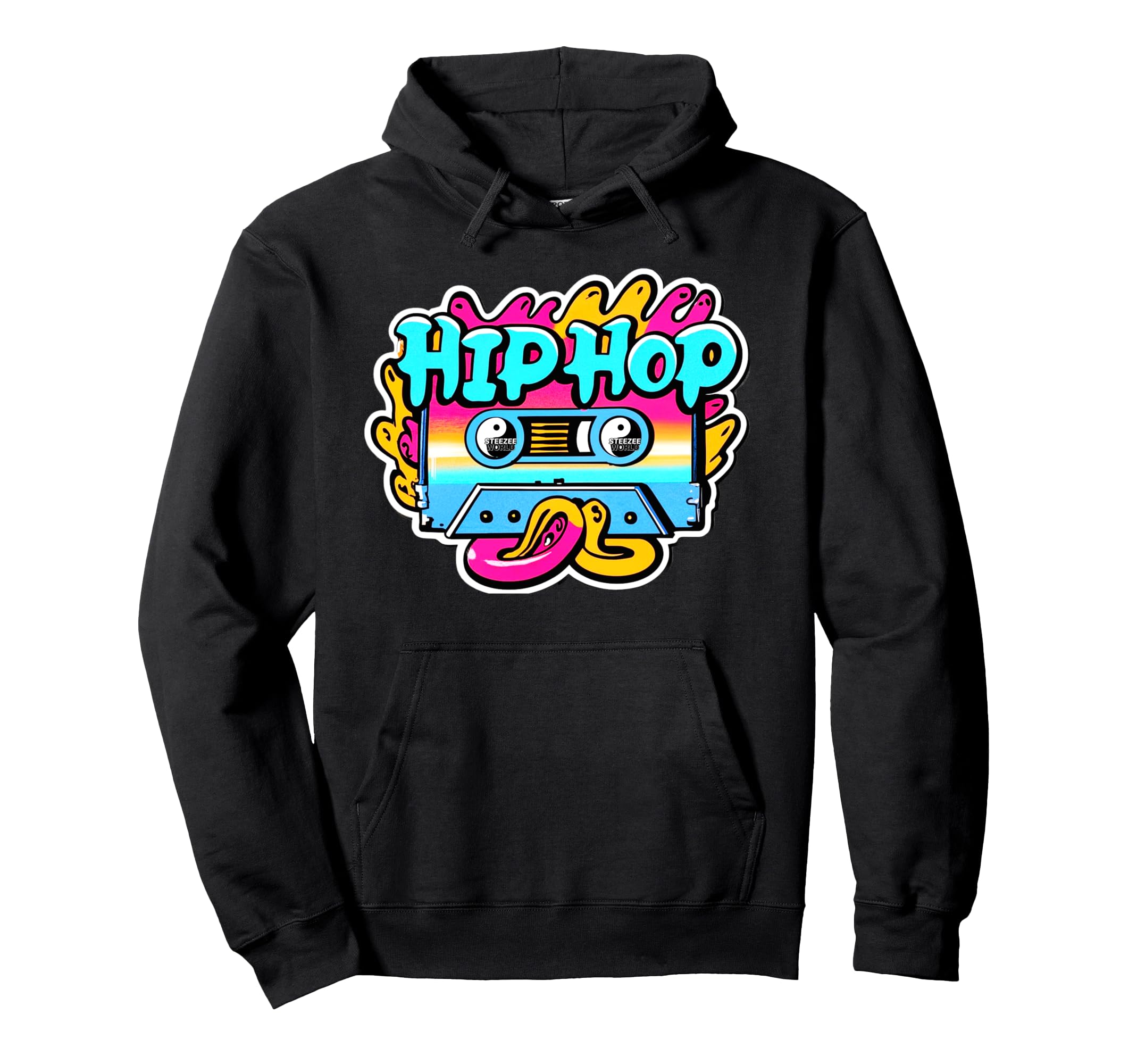 Old School Hip Hop Cassette Tape Hoodie - Streetwear Style Unisex - T-Shirt, Sweatshirt, Hoodie