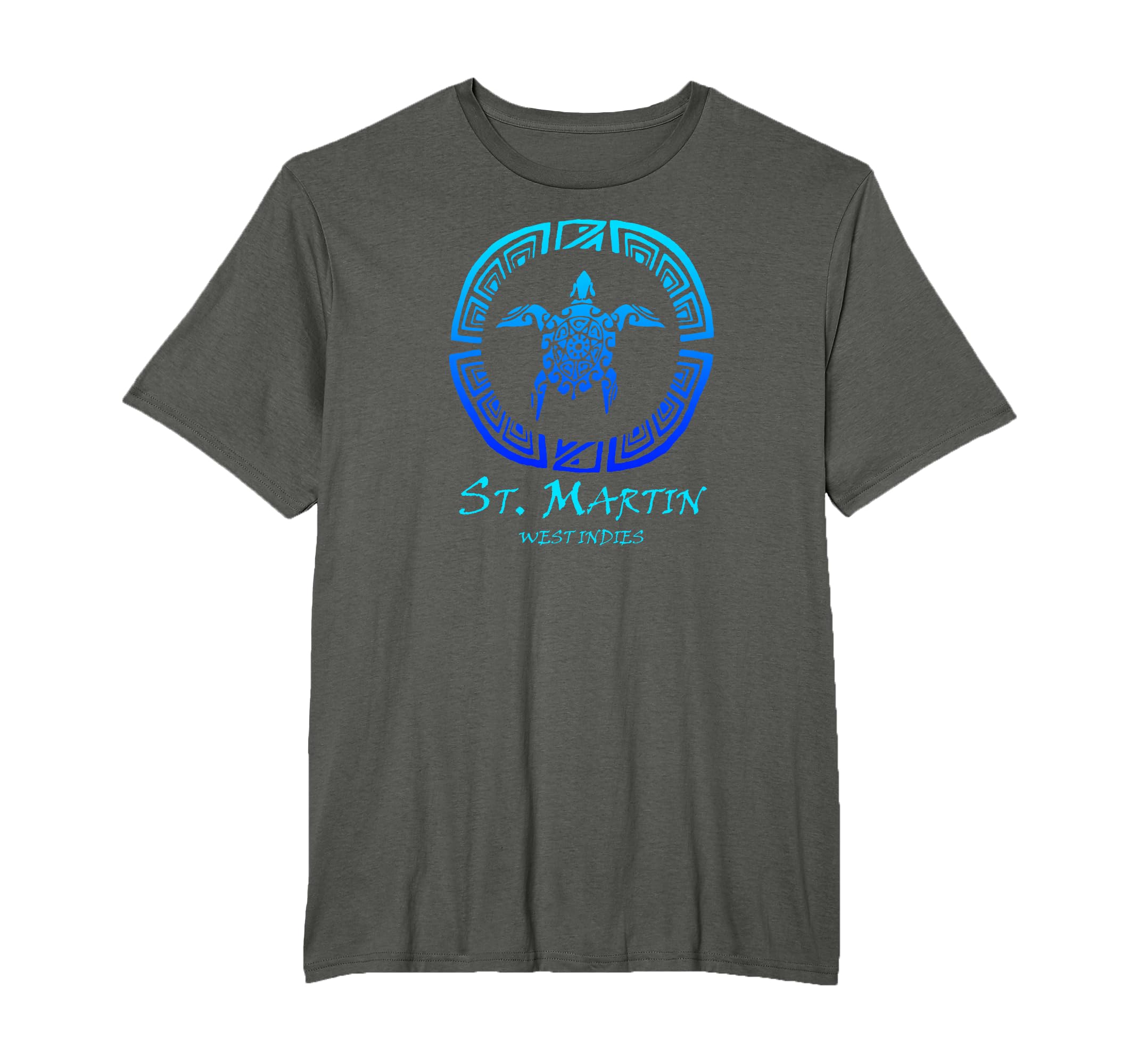 St Martin West Indies Tribal Turtle T-Shirt - Novelty Apparel Men Women - T-Shirt, Sweatshirt, Hoodie