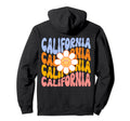California Flower Groovy Daisy Power 70S Hoodie - Graphic Print for Adults - T-Shirt, Sweatshirt, Hoodie