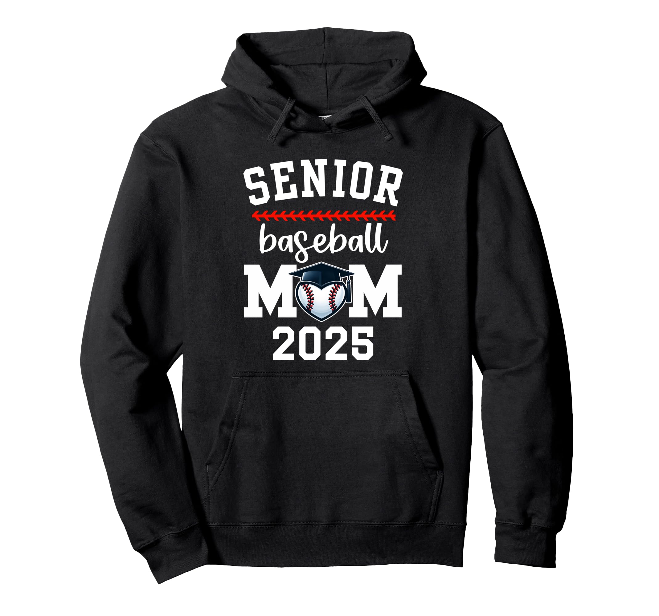 Proud Baseball Mom Senior Mom Game Day Hoodie - Fun Novelty Design Unisex - T-Shirt, Sweatshirt, Hoodie