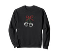 Maroon Red Bow Disco Cherry Sweatshirt - Casual Everyday Wear Men Women - T-Shirt, Sweatshirt, Hoodie