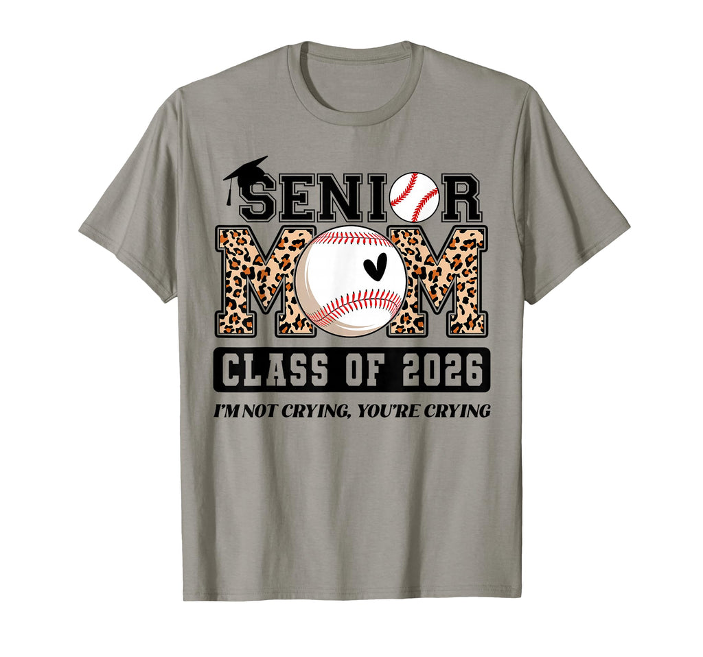 Senior Mom Class 2026 Baseball Player T-Shirt - Minimalist Print Unisex - T-Shirt, Sweatshirt, Hoodie