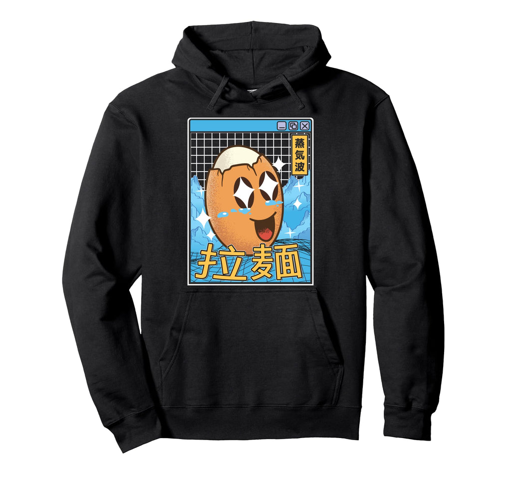 Happy Egg Digital Japan Pastel 80S Hoodie - Trendy Graphic for Adults - T-Shirt, Sweatshirt, Hoodie