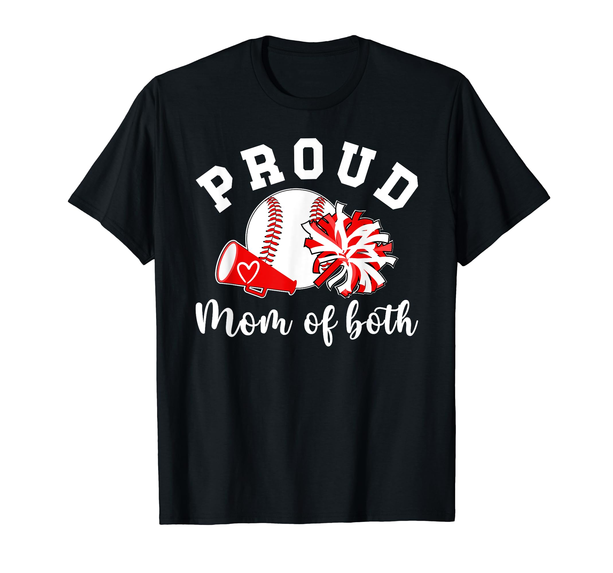 Proud Cheerleading Baseball Mom Mothers Hoodie - Trendy Graphic Men Women - T-Shirt, Sweatshirt, Hoodie