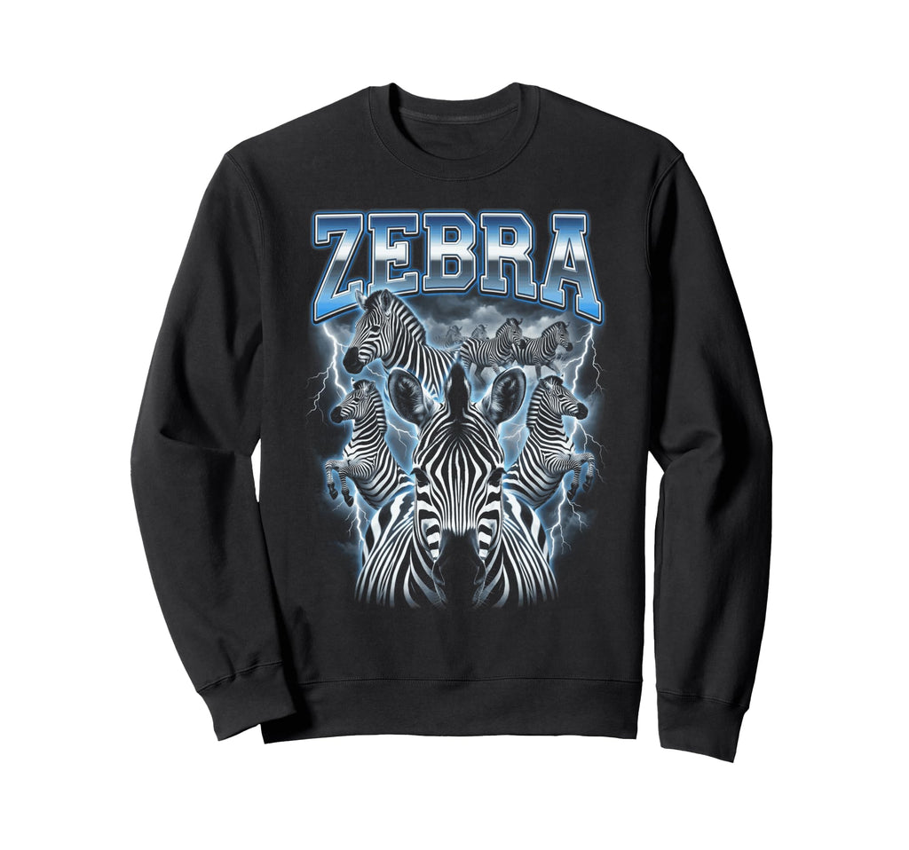 Zebra Gang Lightning Electric Sweatshirt - Aesthetic Graphic for Adults - T-Shirt, Sweatshirt, Hoodie