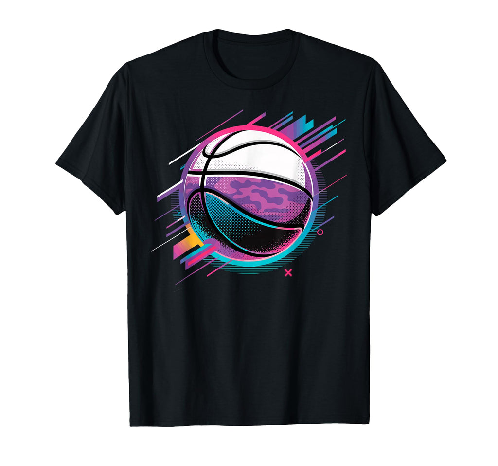 Colorful Basketball Ball Basketball T-Shirt - Fun Novelty Design Men Women - T-Shirt, Sweatshirt, Hoodie