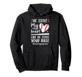 Proud Baseball Girlfriend Baseball Hoodie - Aesthetic Graphic for Adults - T-Shirt, Sweatshirt, Hoodie