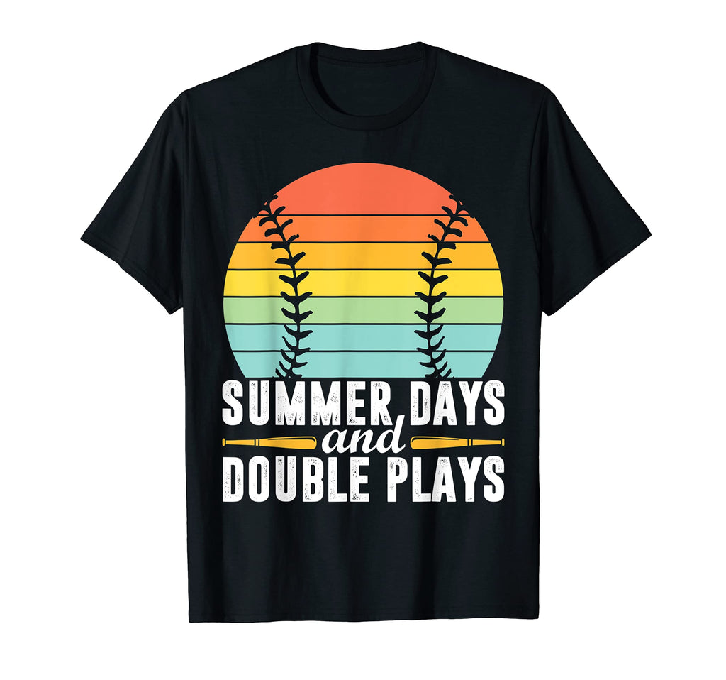 Summer Days And Double Plays Sunset T-Shirt - Custom Art Print Men Women - T-Shirt, Sweatshirt, Hoodie