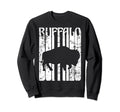 Buffalo Spirit Animal Distressed Sweatshirt - Trendy Graphic for Adults - T-Shirt, Sweatshirt, Hoodie
