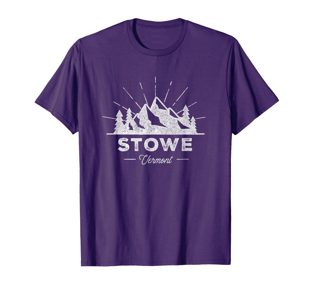 Stowe Vermont Vt Hiking T-Shirt - Custom Art Print Men Women - T-Shirt, Sweatshirt, Hoodie