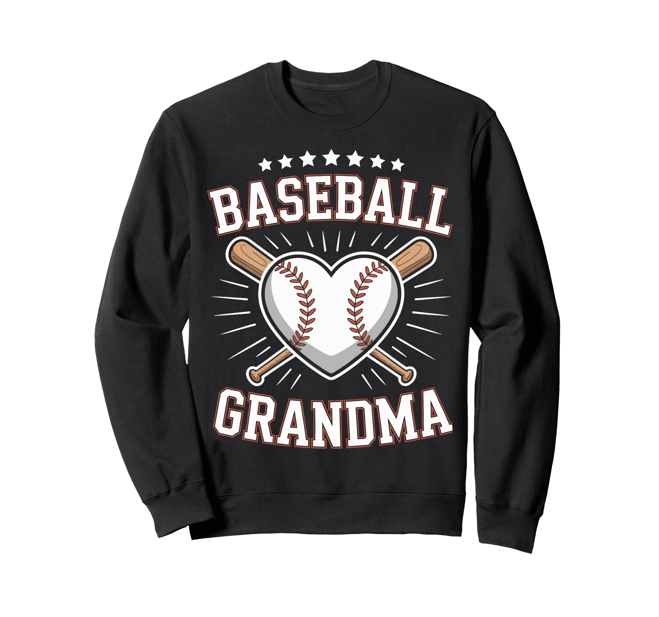 Baseball Grandma Heart Baseball Sweatshirt - Custom Art Print Men Women - T-Shirt, Sweatshirt, Hoodie