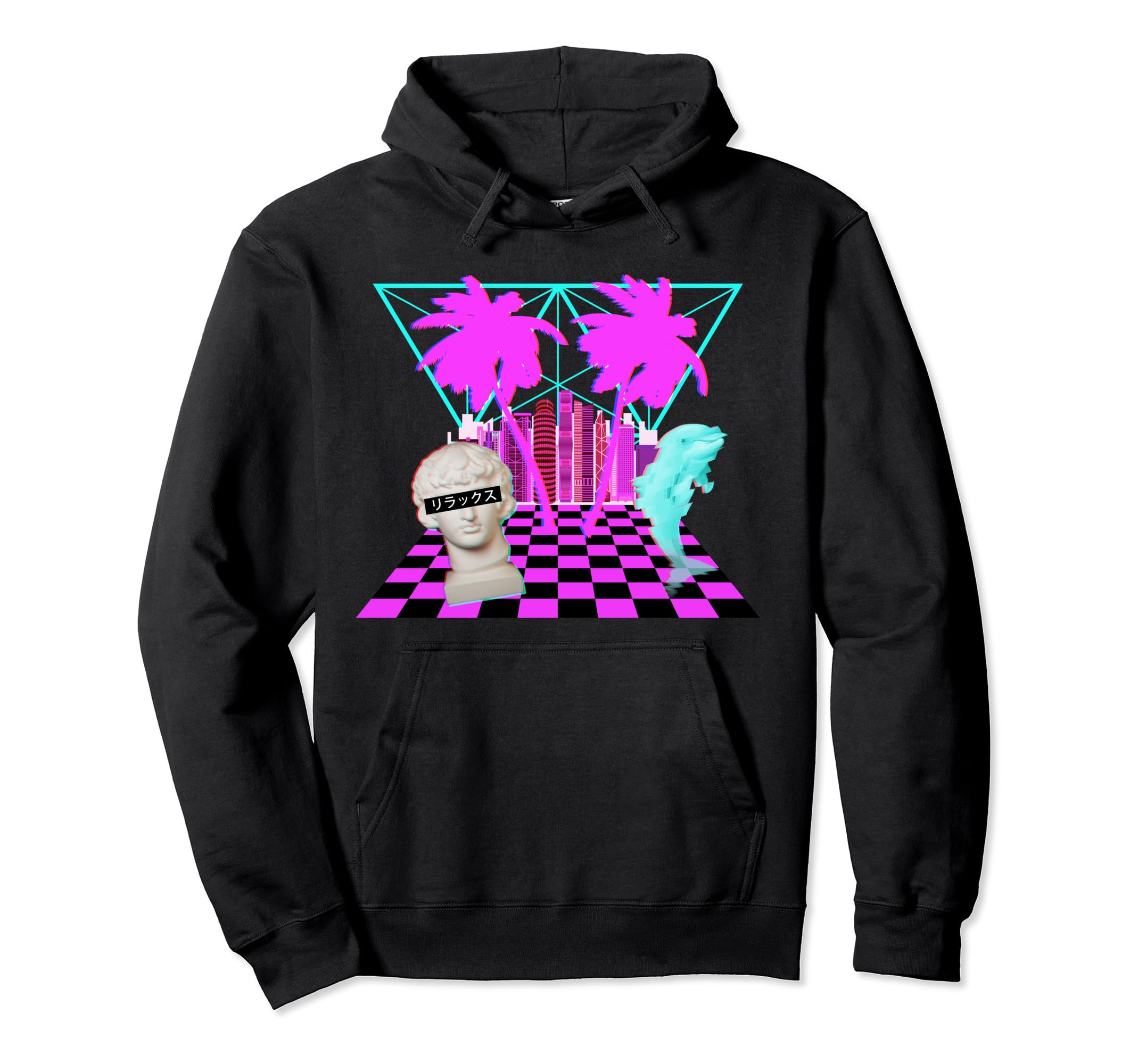 Vaporwave Aesthetic Art Relax Hoodie - Aesthetic Graphic Unisex - T-Shirt, Sweatshirt, Hoodie