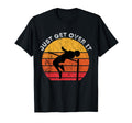 High Jumping Just Get Over It Sunset T-Shirt - Minimalist Print Unisex - T-Shirt, Sweatshirt, Hoodie
