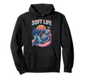 Soft Life Robot Retrofuture City Y2K Hoodie - Trendy Graphic for Adults - T-Shirt, Sweatshirt, Hoodie