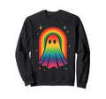 Boho Rainbow Ghost Lgbtq Pride Sweatshirt - Aesthetic Graphic for Adults - T-Shirt, Sweatshirt, Hoodie