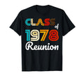 Class 1978 High School College T-Shirt - Custom Art Print for Adults - T-Shirt, Sweatshirt, Hoodie