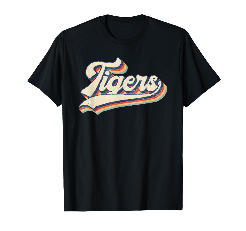Tigers School Sports Name Gift T-Shirt - Custom Art Print for Adults - T-Shirt, Sweatshirt, Hoodie