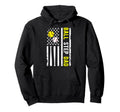 Ball Step Dad Us Flag Softball Baseball Hoodie - Novelty Apparel Men Women - T-Shirt, Sweatshirt, Hoodie