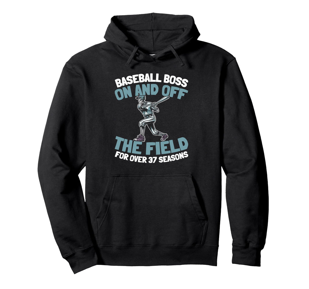 37 Years Old Baseballer Baseball Player Hoodie - Minimalist Print Unisex - T-Shirt, Sweatshirt, Hoodie