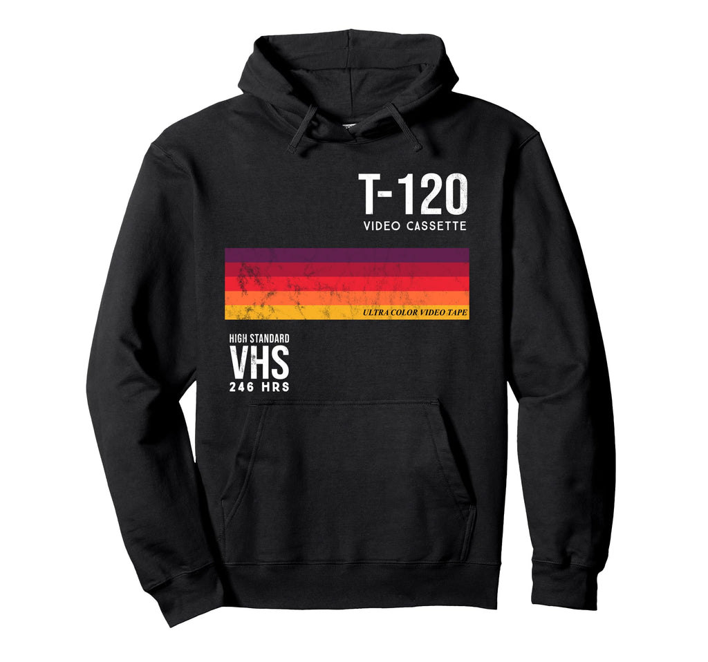 80S Video Cassette Tape Vhs Hoodie - Unique Graphic Men Women - T-Shirt, Sweatshirt, Hoodie