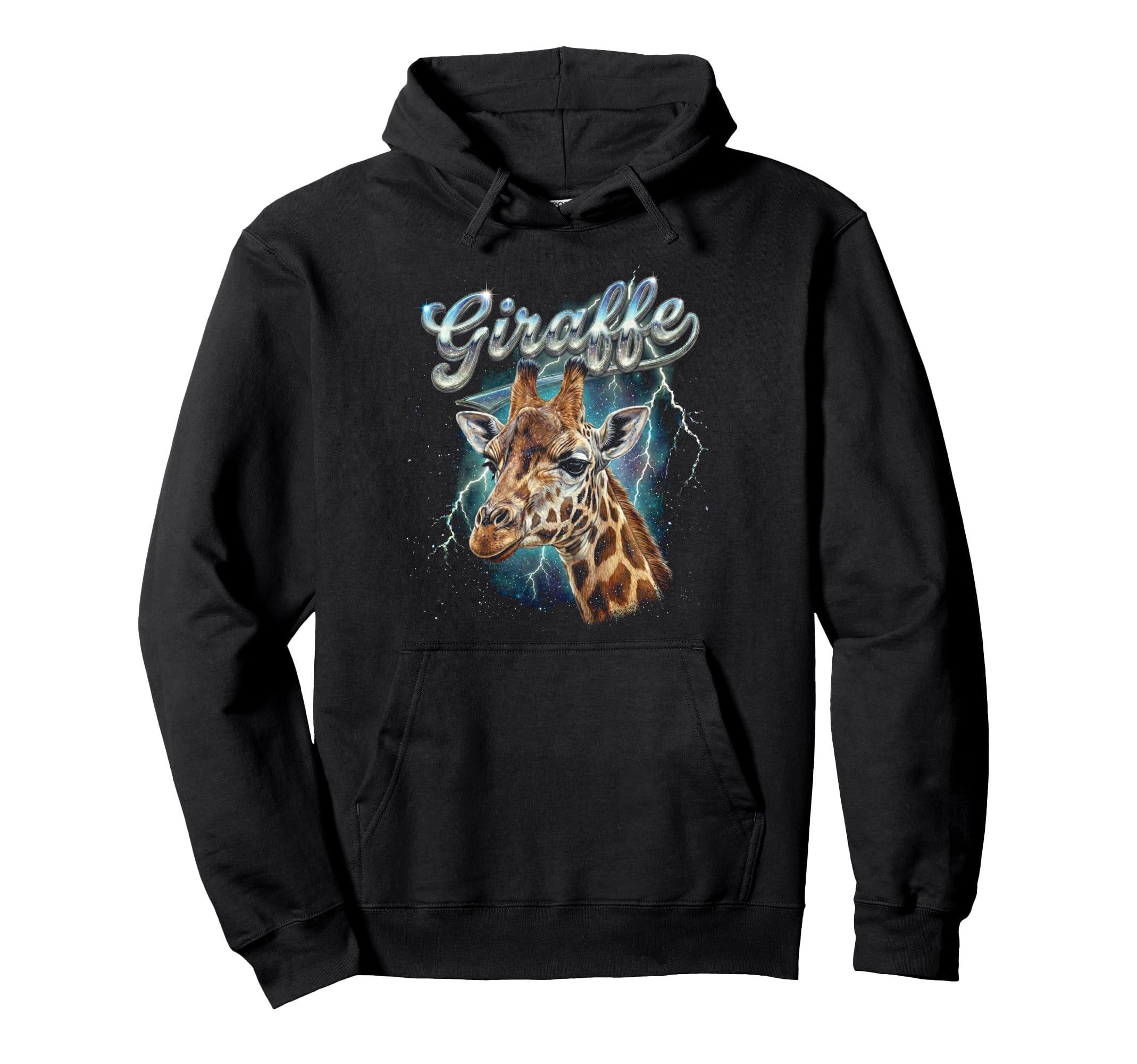 Giraffe 90S Funny Giraffe 80S African Animal Hoodie - Trendy Graphic Unisex - T-Shirt, Sweatshirt, Hoodie