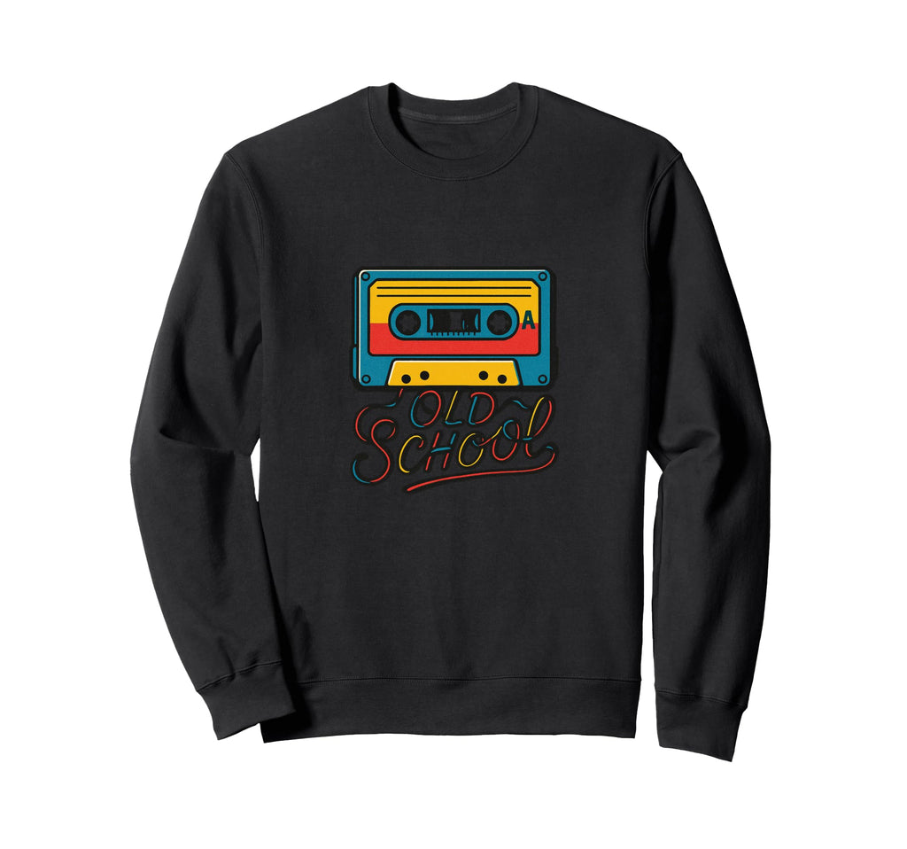 Old School Illustration Cassette Tape Sweatshirt - Graphic Print Unisex - T-Shirt, Sweatshirt, Hoodie