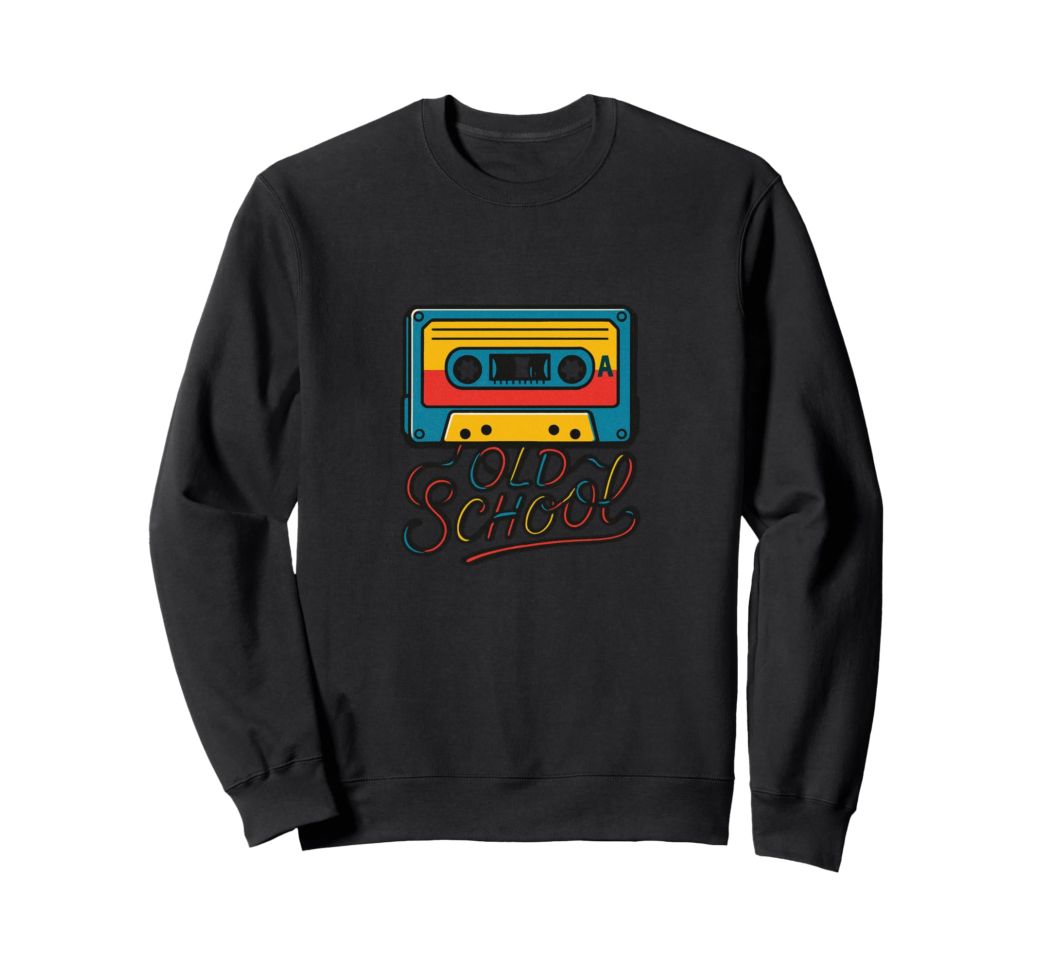 Old School Illustration Cassette Tape Sweatshirt - Graphic Print Unisex - T-Shirt, Sweatshirt, Hoodie