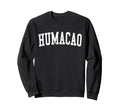 Humacao Pr Distressed White Varsity Sweatshirt - Minimalist Print Unisex - T-Shirt, Sweatshirt, Hoodie