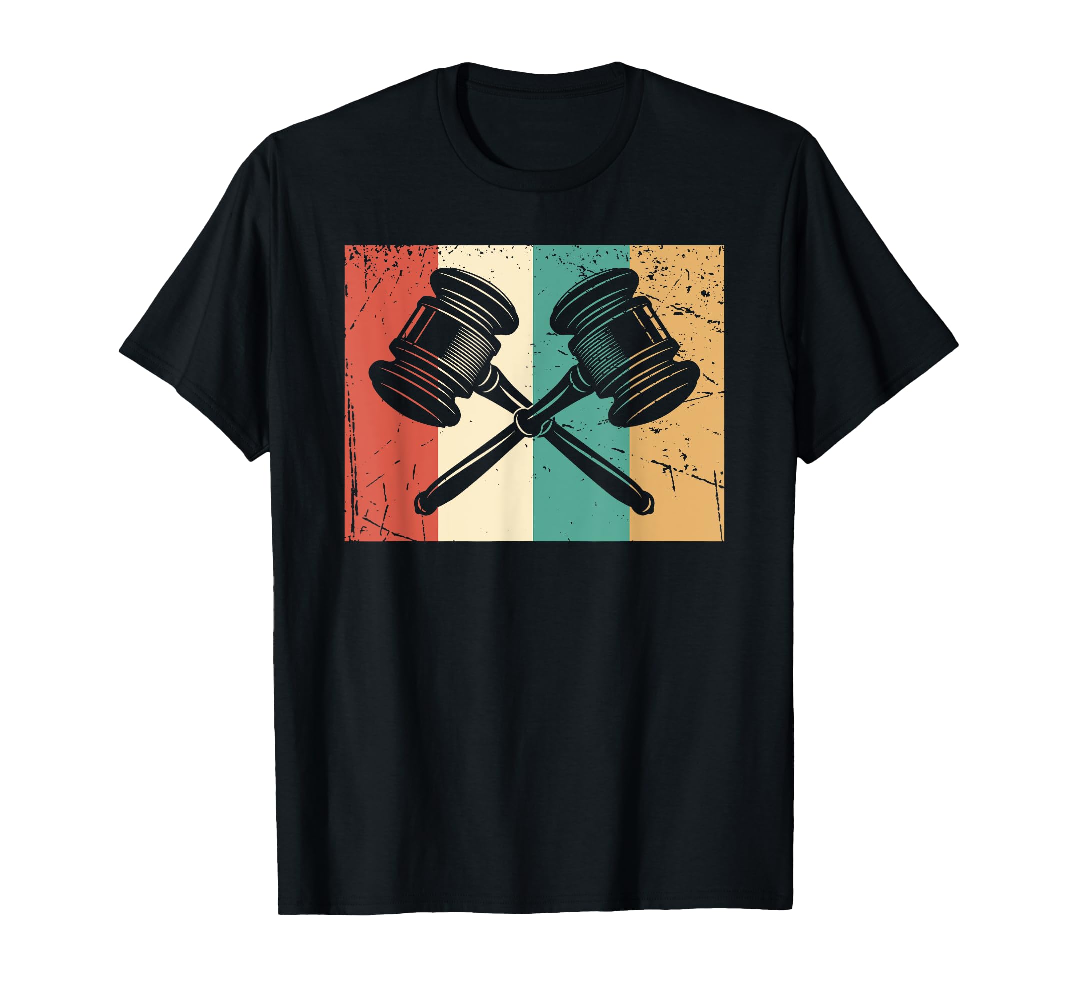 Judge Rainbow Court Gavel T-Shirt - Fun Novelty Design for Adults - T-Shirt, Sweatshirt, Hoodie