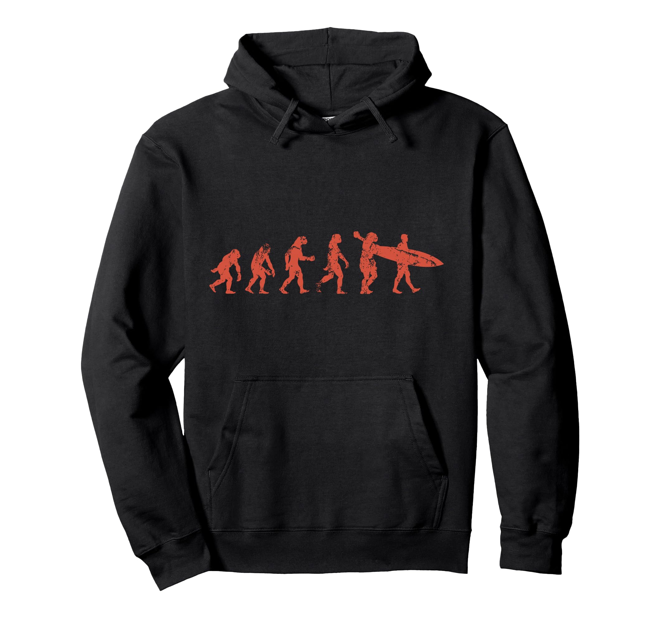 Surfer Gift Surfing Evolution Hoodie - Aesthetic Graphic Men Women - T-Shirt, Sweatshirt, Hoodie