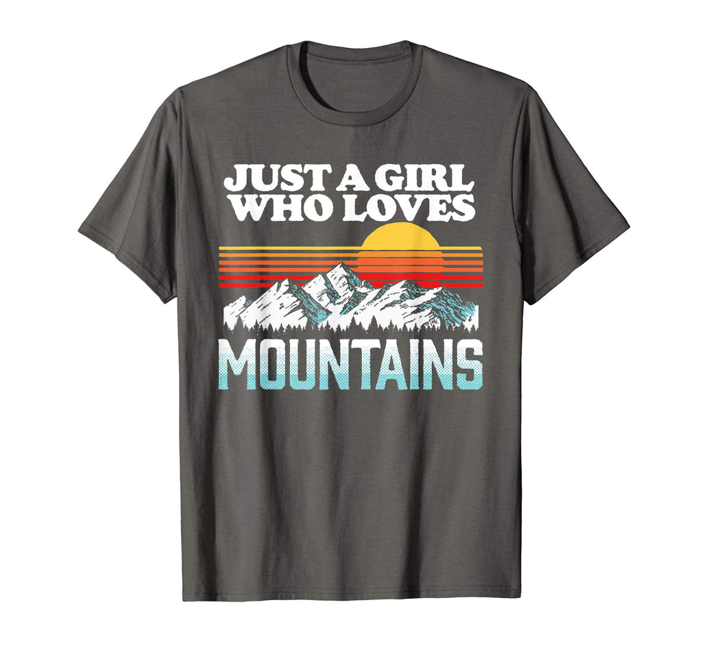 Just Who Loves Mountains Outdoor Sunset T-Shirt - Unique Graphic for Adults - T-Shirt, Sweatshirt, Hoodie