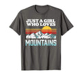 Just Who Loves Mountains Outdoor Sunset T-Shirt - Unique Graphic for Adults - T-Shirt, Sweatshirt, Hoodie
