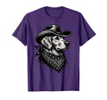 Funny Golden Retriever Cowboy T-Shirt - Aesthetic Graphic for Adults - T-Shirt, Sweatshirt, Hoodie
