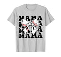 Coquette Groovy Baseball Mama Bow T-Shirt - Novelty Apparel for Adults - T-Shirt, Sweatshirt, Hoodie