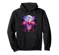 Three Flamingos Moon Florida Hoodie - Aesthetic Graphic for Adults - T-Shirt, Sweatshirt, Hoodie