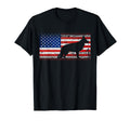 4Th July German Shepherd Distressed Usa T-Shirt - Streetwear Style Unisex - T-Shirt, Sweatshirt, Hoodie