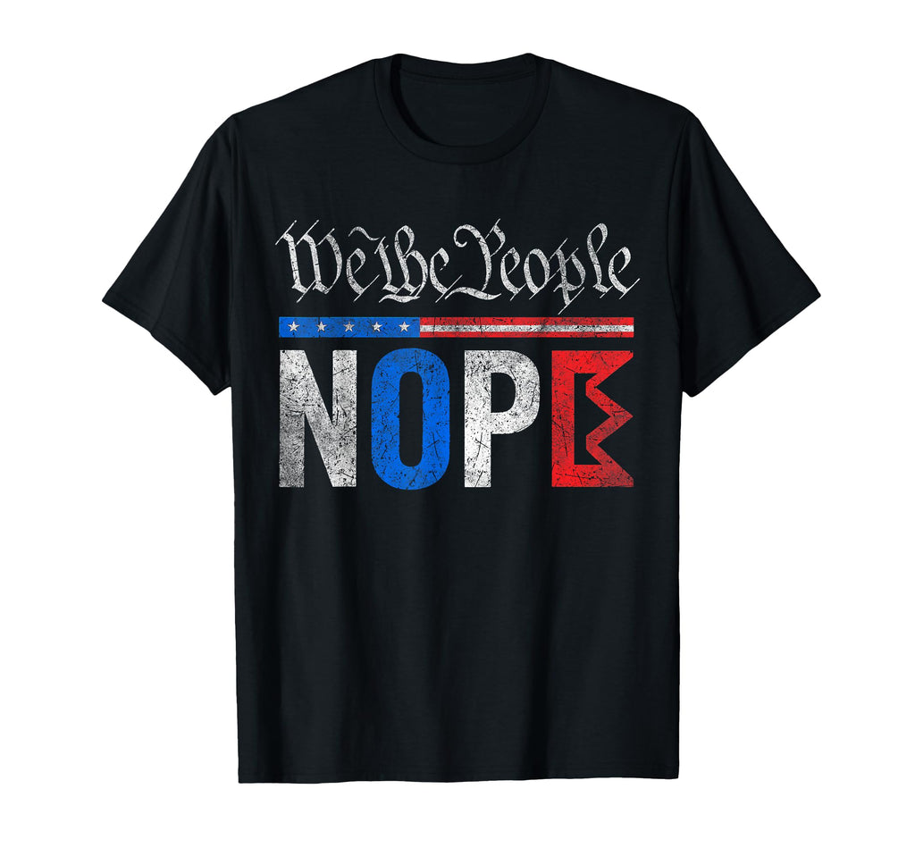 No Kings Nope Protest Distressed Usa T-Shirt - Aesthetic Graphic Men Women - T-Shirt, Sweatshirt, Hoodie