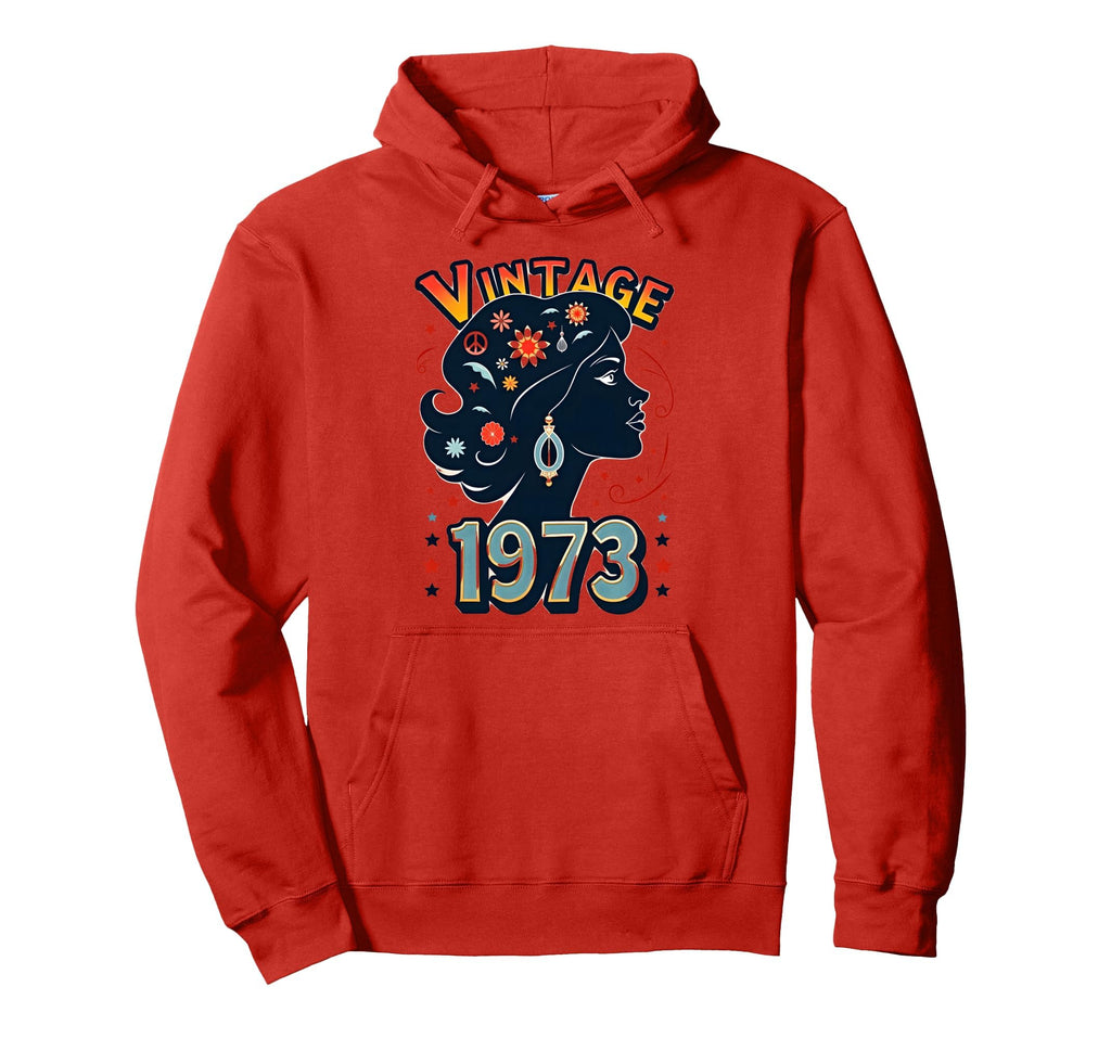 1973 Flower Power Peace Hippie Birthday Hoodie - Trendy Graphic Men Women - T-Shirt, Sweatshirt, Hoodie