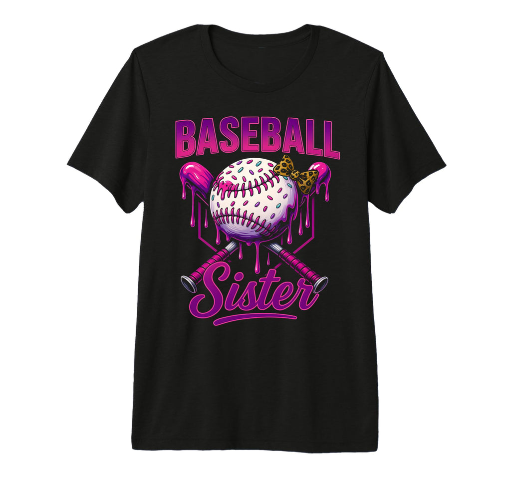 Baseball Sister Drip Ice Cream T-Shirt - Aesthetic Graphic Men Women - T-Shirt, Sweatshirt, Hoodie