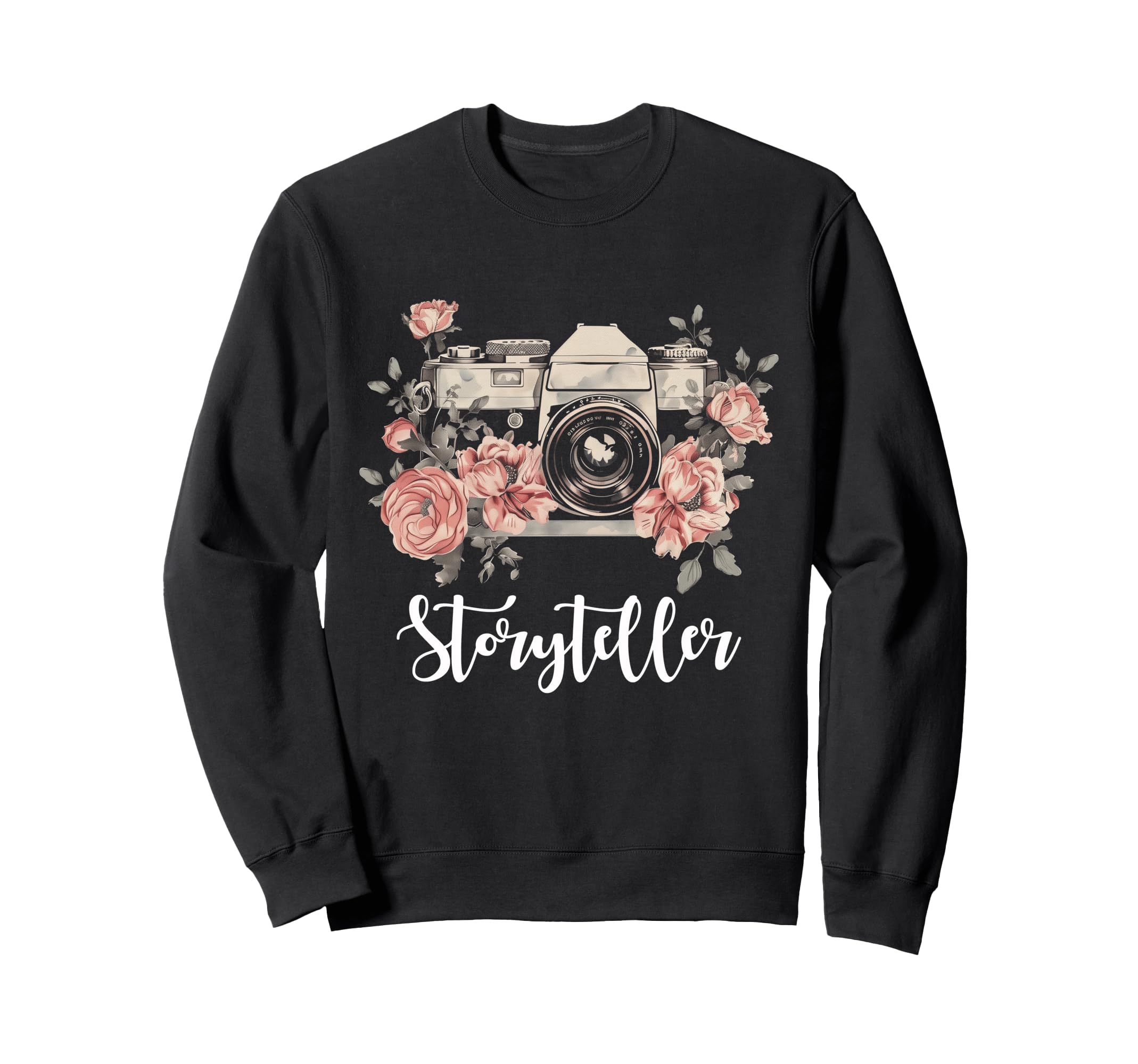 Photographer Storyteller Camera Sweatshirt - Unique Graphic for Adults - T-Shirt, Sweatshirt, Hoodie
