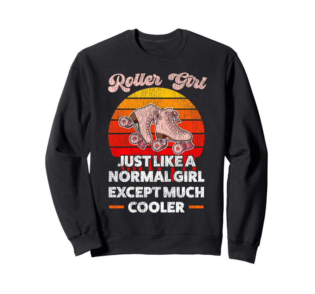 Roller Skating Skate 1970S Roller Sweatshirt - Novelty Apparel for Adults - T-Shirt, Sweatshirt, Hoodie