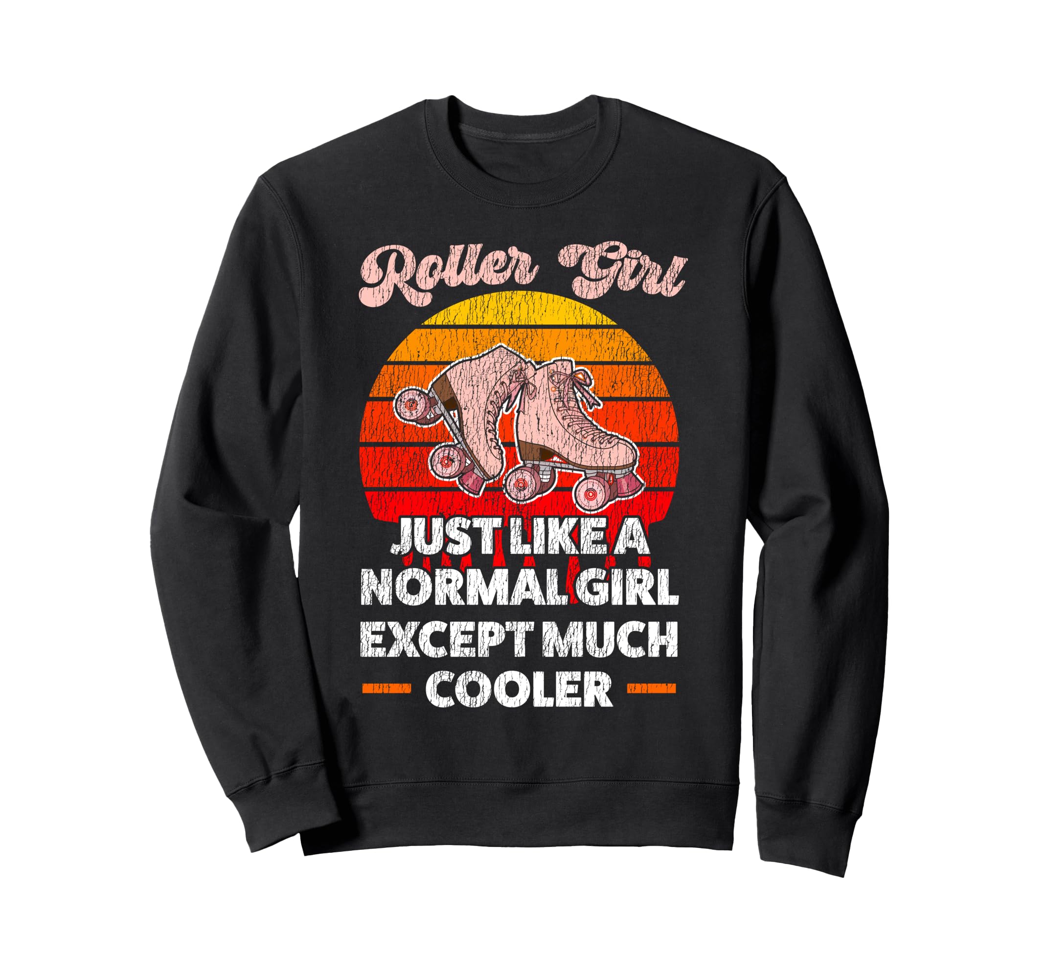 Roller Skating Skate 1970S Roller Sweatshirt - Novelty Apparel for Adults - T-Shirt, Sweatshirt, Hoodie