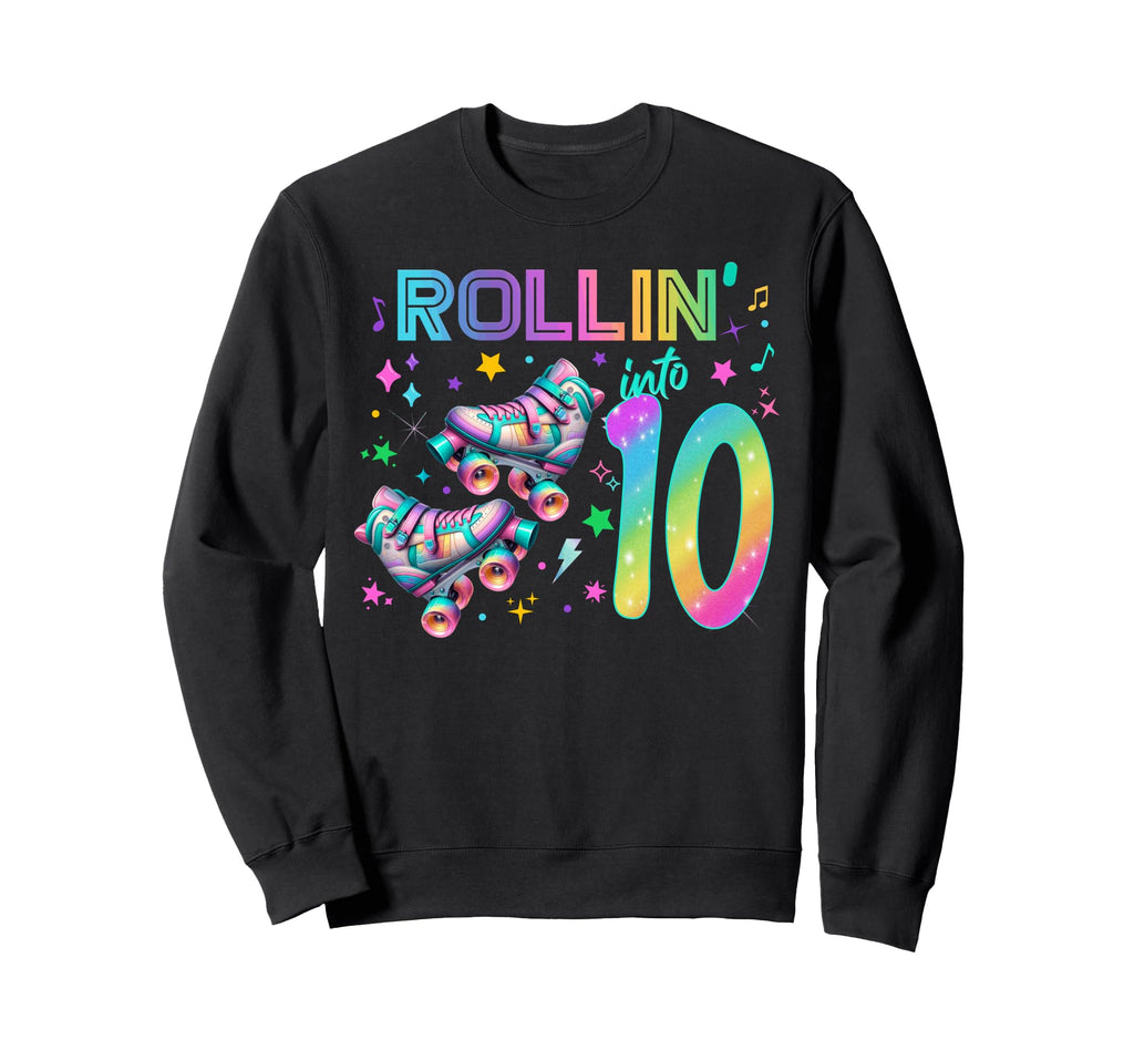 Roller Skates Birthday Outfit Sweatshirt - Custom Art Print for Adults - T-Shirt, Sweatshirt, Hoodie