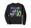 Roller Skates Birthday Outfit Sweatshirt - Custom Art Print for Adults - T-Shirt, Sweatshirt, Hoodie