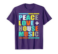 Peace Love House Musik Geschenk Hoodie - Minimalist Print for Adults - T-Shirt, Sweatshirt, Hoodie
