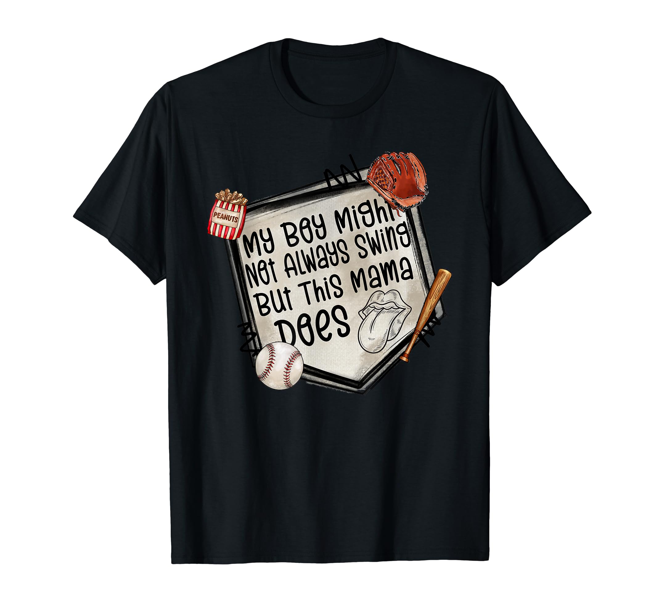 My Might Not Always Swing But This T-Shirt - Fun Novelty Design Men Women - T-Shirt, Sweatshirt, Hoodie