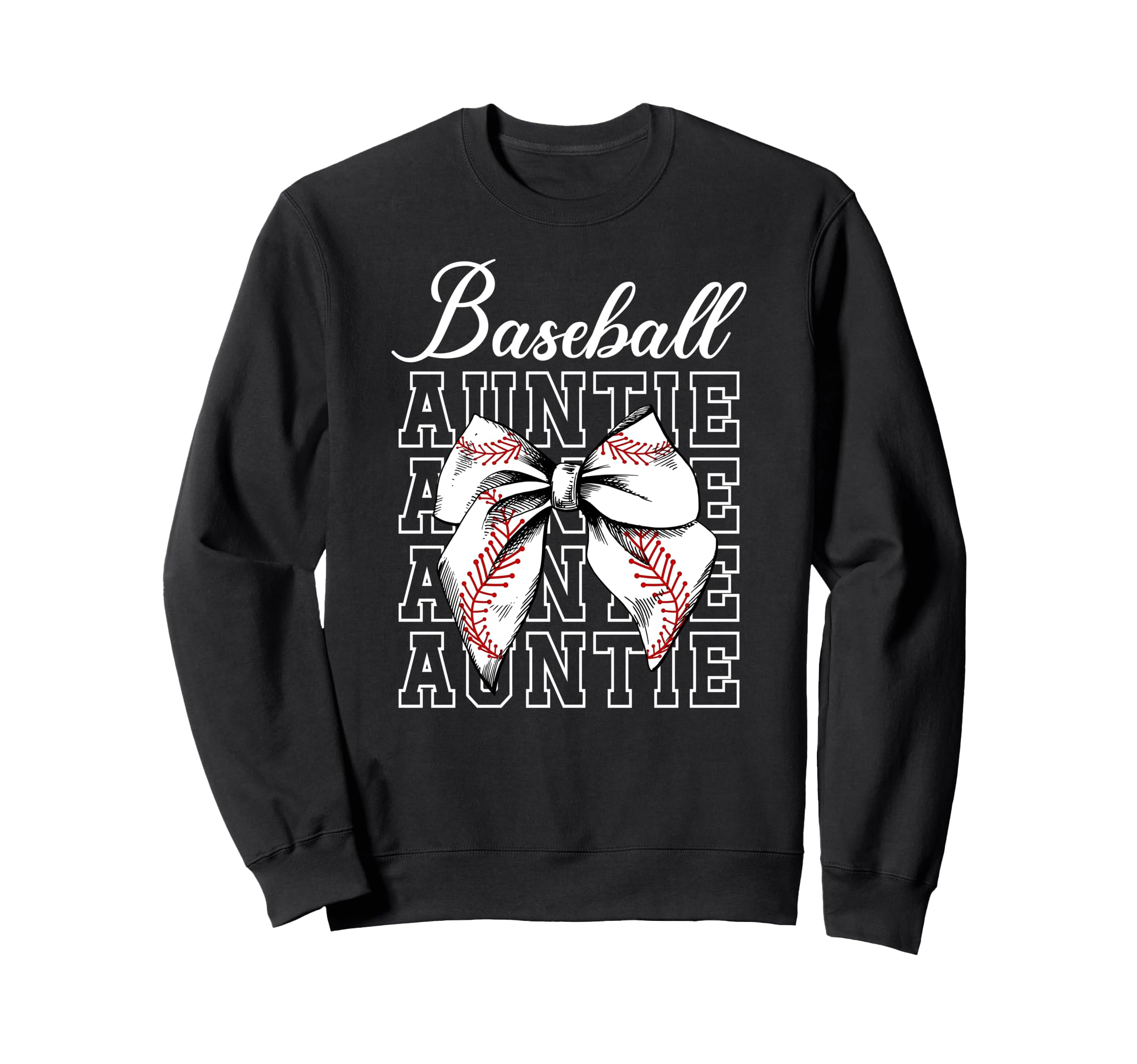 Baseball Auntie Coquette Baseball Sweatshirt - Novelty Apparel for Adults - T-Shirt, Sweatshirt, Hoodie