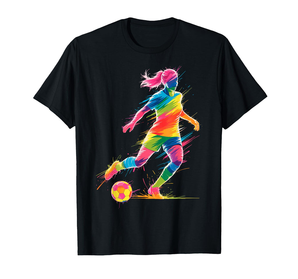 Colorful Funny Soccer Fan Dad Mom T-Shirt - Casual Everyday Wear Men Women - T-Shirt, Sweatshirt, Hoodie